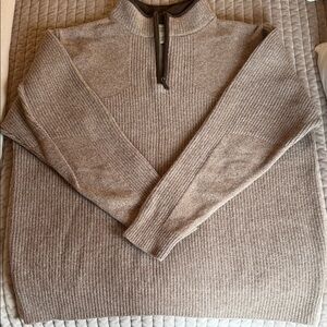 L.L. Bean Men's Brown Zip-Up Sweater